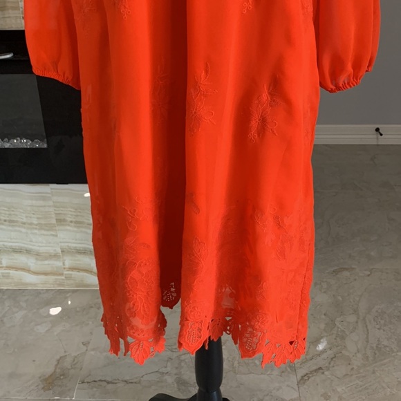 Women’s Eva Mendez Orange‎ Size S. Dress - Picture 3 of 12